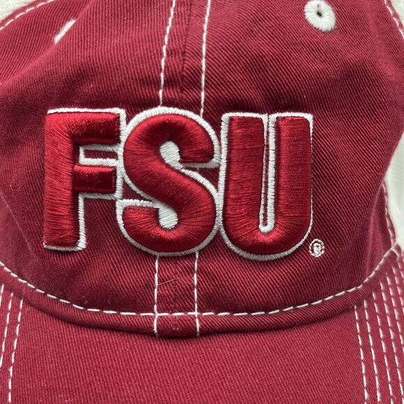 FSU Noles Florida State Seminole Adjustable Cap Garnet Cream Embroidered New Era - Picture 11 of 14